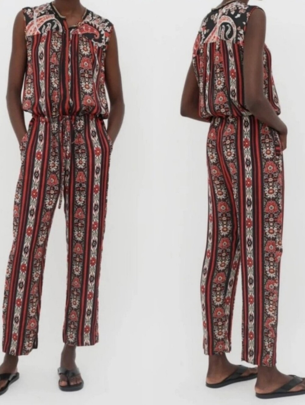 Isabel Marant Etoile Tad Paisley Print Jumpsuit. Size 1 = US Small.